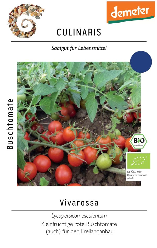 tomate, vivarossa, culinaris, rot, buschtomate, garten, saatgut